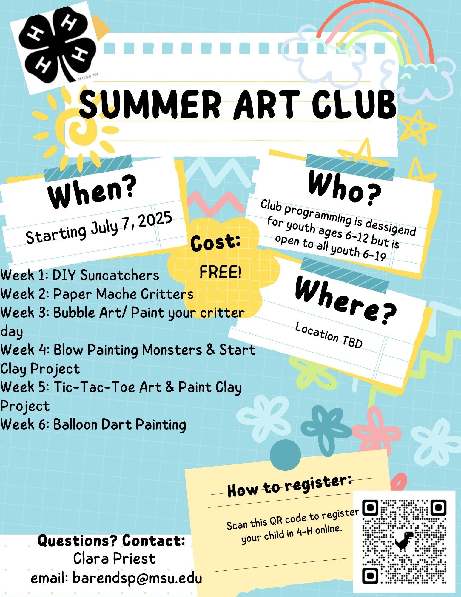 Summer Art Club!